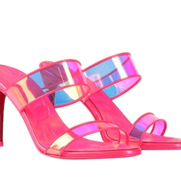 Christian Louboutin fuchsia sandals - Picture 2 of 6